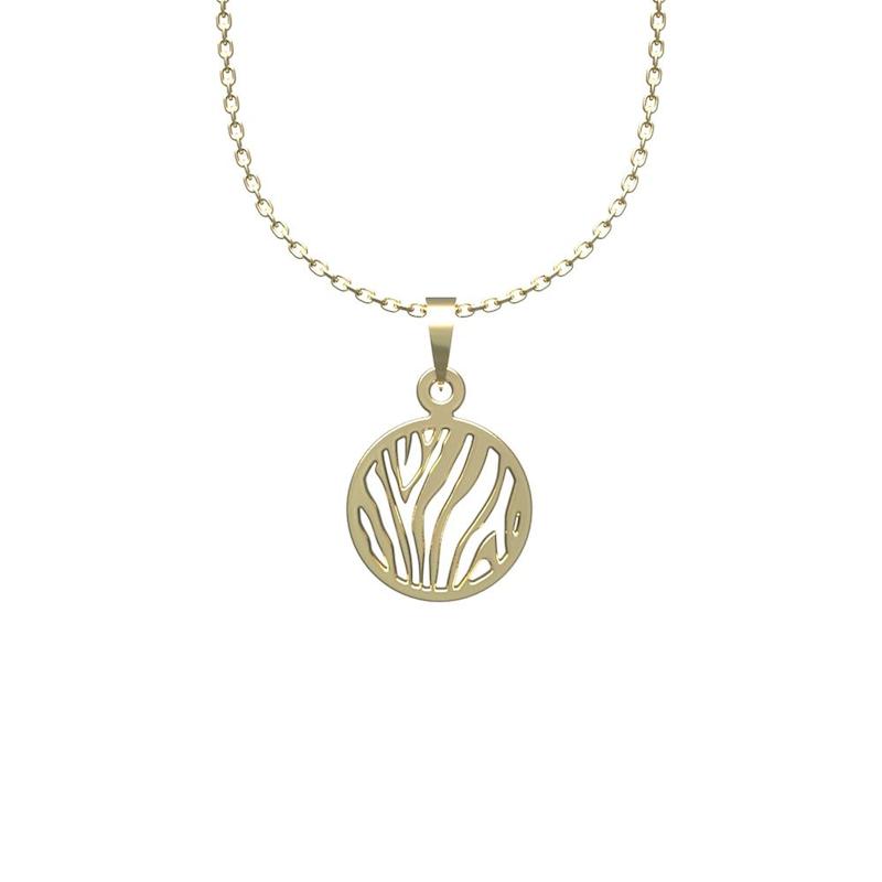 گردنبند طلا زنانه لی‌دا مدل دایره کد PP1118