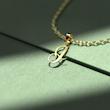 گردنبند طلا 18 عیار زنانه مدوپد مدل حرف g کد R1008