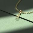 گردنبند طلا 18 عیار زنانه مدوپد مدل دایره حلقه ای کد PP1186