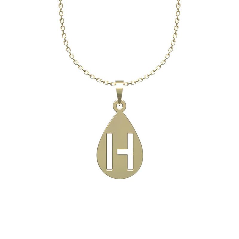 گردنبند زنانه لی‌دا مدل حرف H کد PP1246