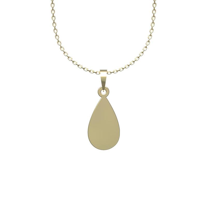 گردنبند طلا 18 عیار زنانه لی‌دا مدل اشک کد PP1272