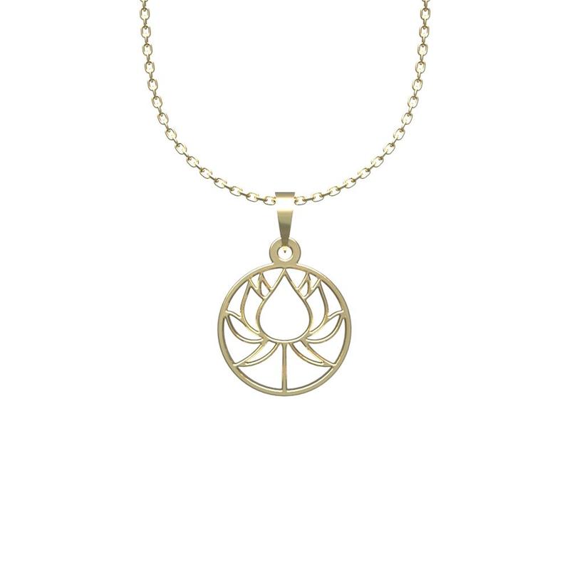 گردنبند طلا 18 عیار زنانه لی‌دا مدل گل کد QQ1006