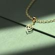 گردنبند طلا 18 عیار زنانه مدوپد مدل اشک کد QQ1096