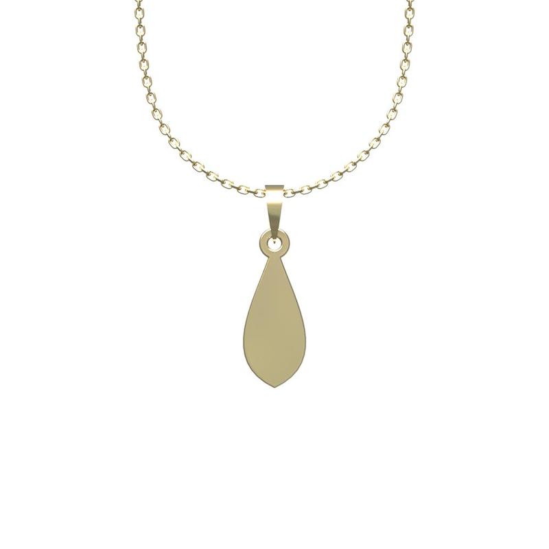 گردنبند طلا 18 عیار زنانه لی‌دا مدل گلبرگ کد QQ1099