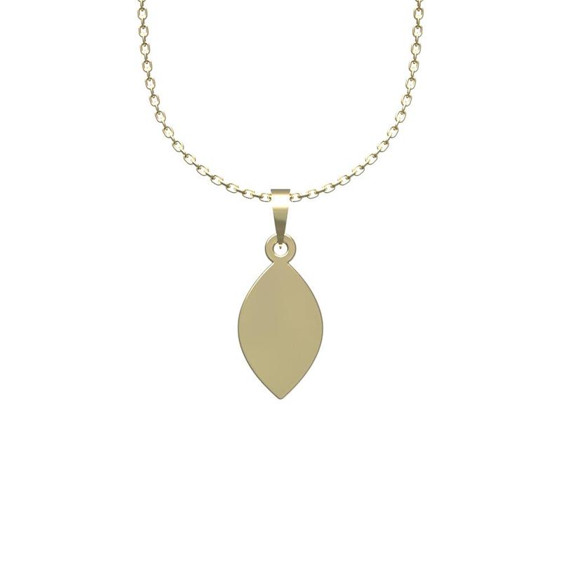 گردنبند طلا 18 عیار زنانه لی‌دا مدل برگ کد QQ1116