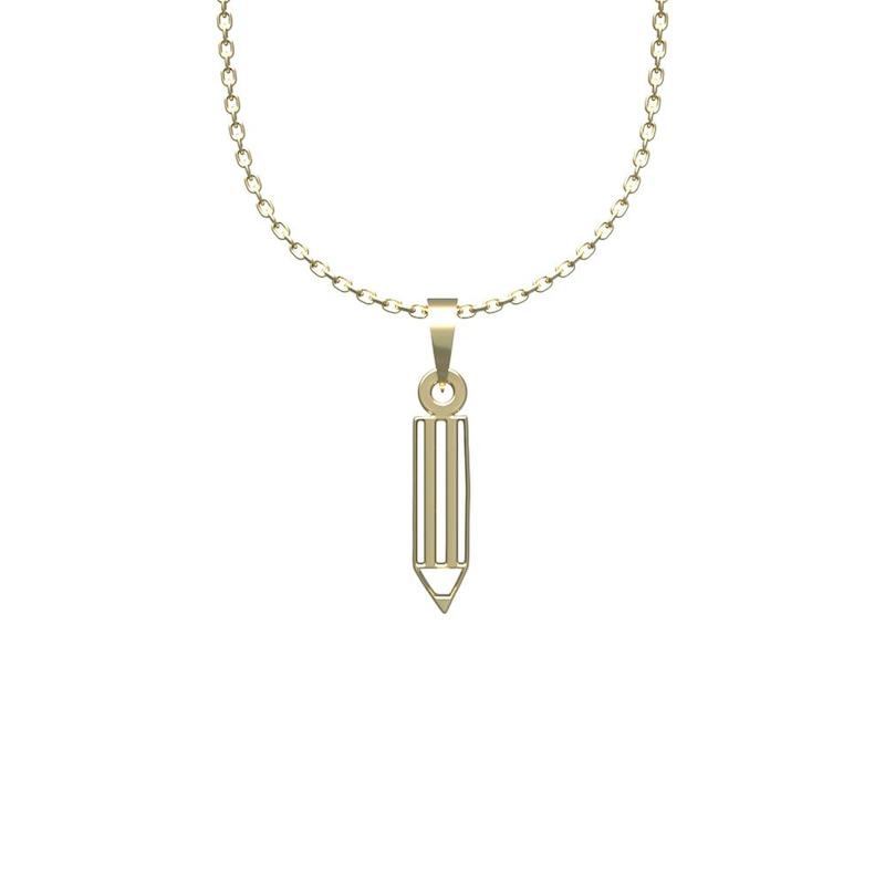 گردنبند طلا 18 عیار زنانه لی‌دا مدل مداد کد QQ1233