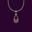 گردنبند طلا اشک 18 عیار  کد NN1266