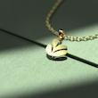گردنبند طلا برگ 18 عیار  کد PP1077