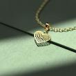 گردنبند طلا قلب 18 عیار  کد NN1029
