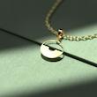 گردنبند طلا دایره 18 عیار  کد OO1016