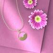 گردنبند طلا دایره 18 عیار  کد OO1016