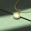 گردنبند طلا گل 18 عیار  کد PP1196