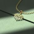 گردنبند طلا قلب 18 عیار  کد NN1057