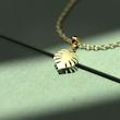 گردنبند طلا برگ 18 عیار  کد PP1024