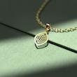 گردنبند طلا برگ 18 عیار  کد OO1121