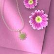 گردنبند طلا گل 18 عیار  کد PP1231