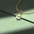 گردنبند طلا گل لاله 18 عیار  کد QQ1280