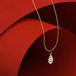 گردنبند طلا گل 18 عیار  کد OO1053
