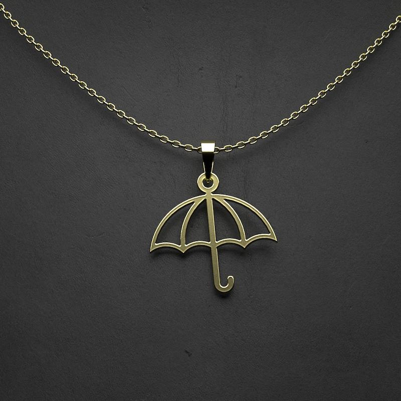 گردنبند طلا 18 عیار زنانه لی‌دا مدل چتر کد NL285