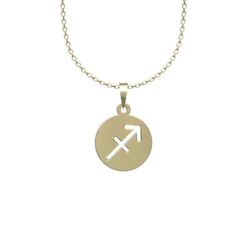 گردنبند طلا مدل نماد ماه آذر کد HG1008