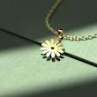 گردنبند طلا 18 عیار زنانه مدوپد مدل گل کد R1172