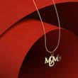 گردنبند طلا مدل mom کد HK1002