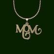 گردنبند طلا مدل mom کد HK1002