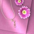 گردنبند طلا مدل mom کد HK1003