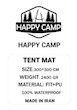  زیرانداز چادر و سفری HAPPY CAMP مدل ARMOR کد 46857 – سایز L