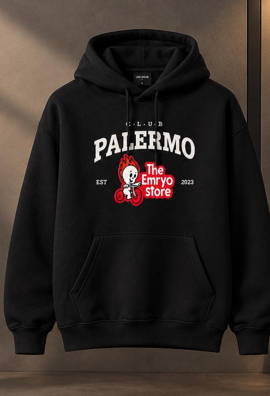 هودی مشکی طرح PALMERO