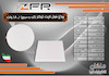 پنل فول لایت ۱۸ وات توکار مربع برش ۱۲ ZFR