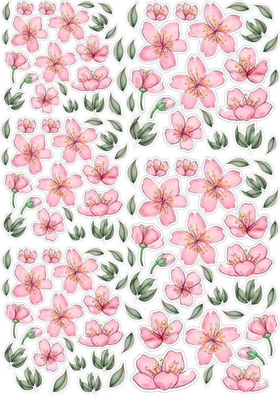 پترن خام گلدوزی طرح گل صورتی