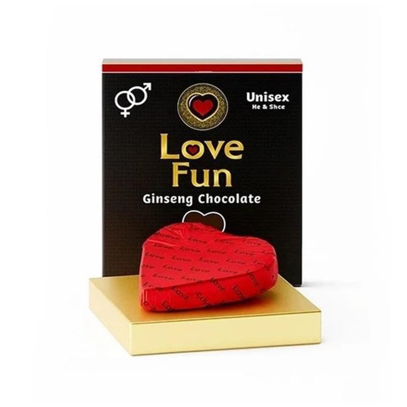 شکلات تقویت کننده مردان لاو فان Love fun حاوی جنسینگ 16 گرم