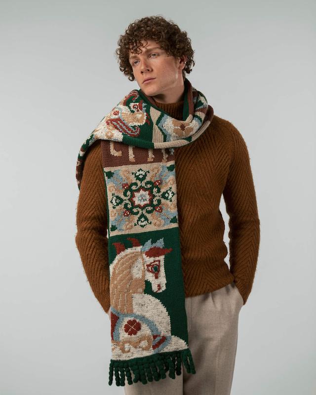 شالگردن دستبافت پیروز | PĒRŌZ I