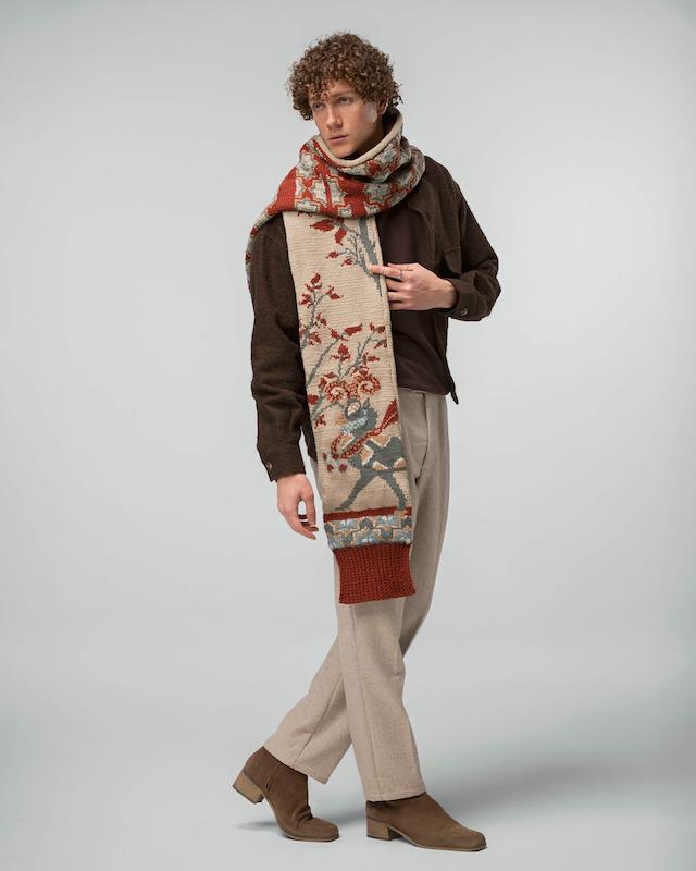 شالگردن دستبافت قوچ | ARIES II