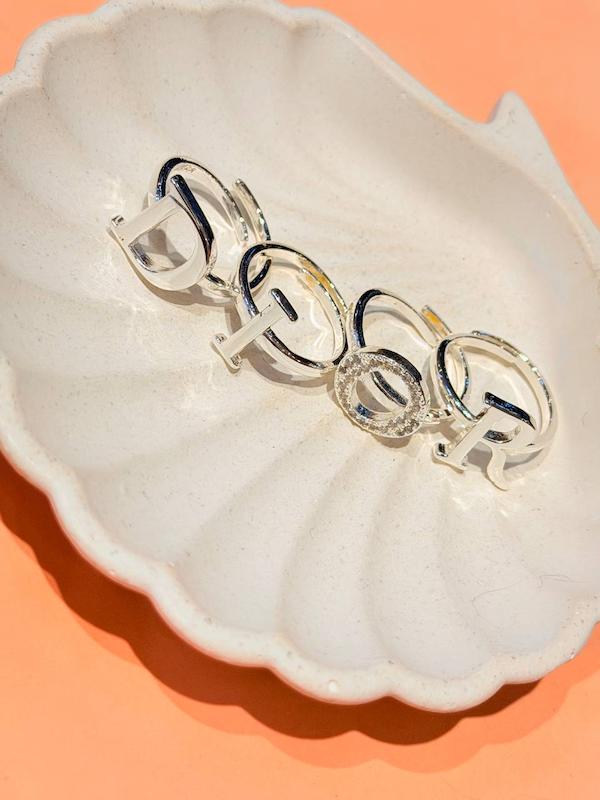 انگشتر ديور ابكاري نقره