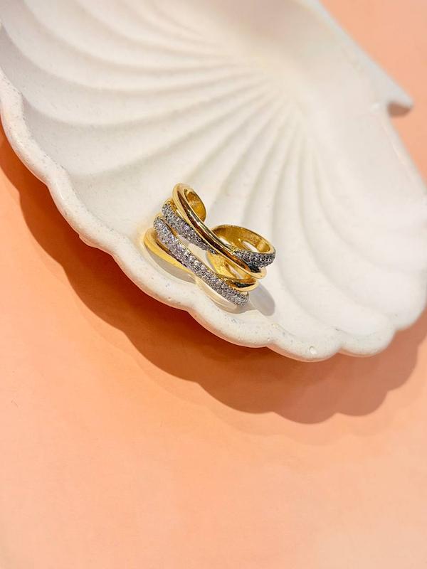 انگشتر طرح طلا فول نگين