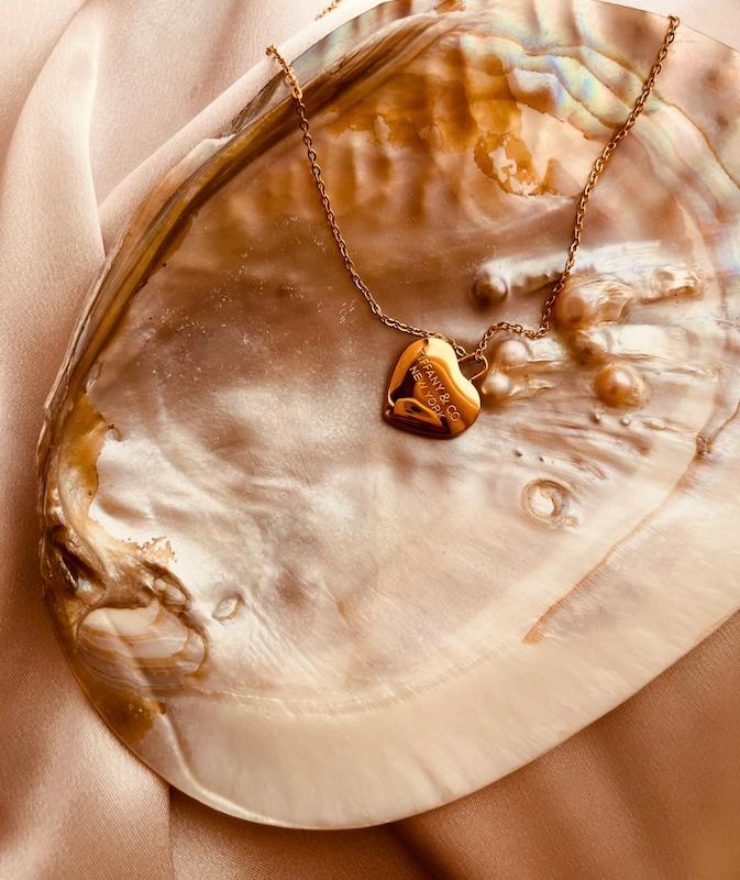 زنجير تيفاني استيل طرح طلا