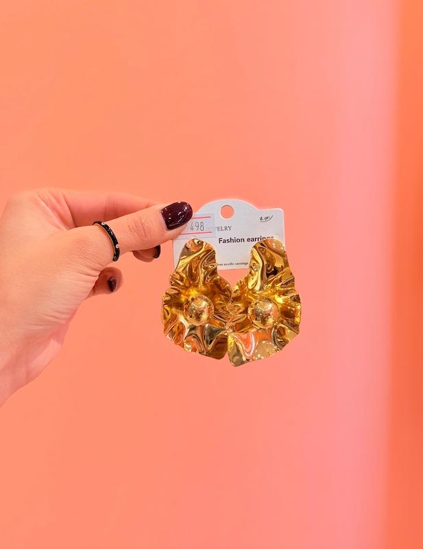 گوشواره فشن طلايي