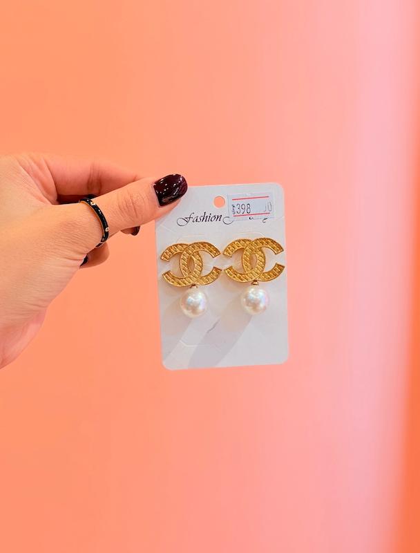 گوشواره مرواريدي شنل 