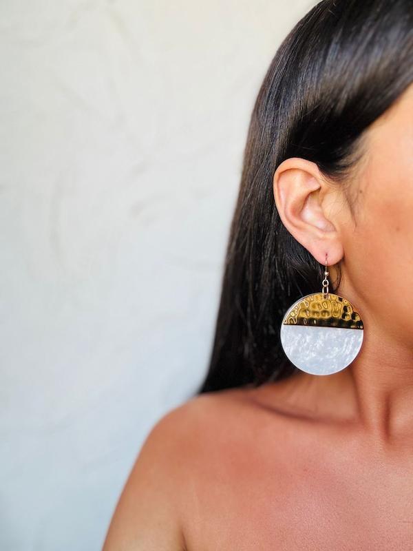 گوشواره پولک صدف