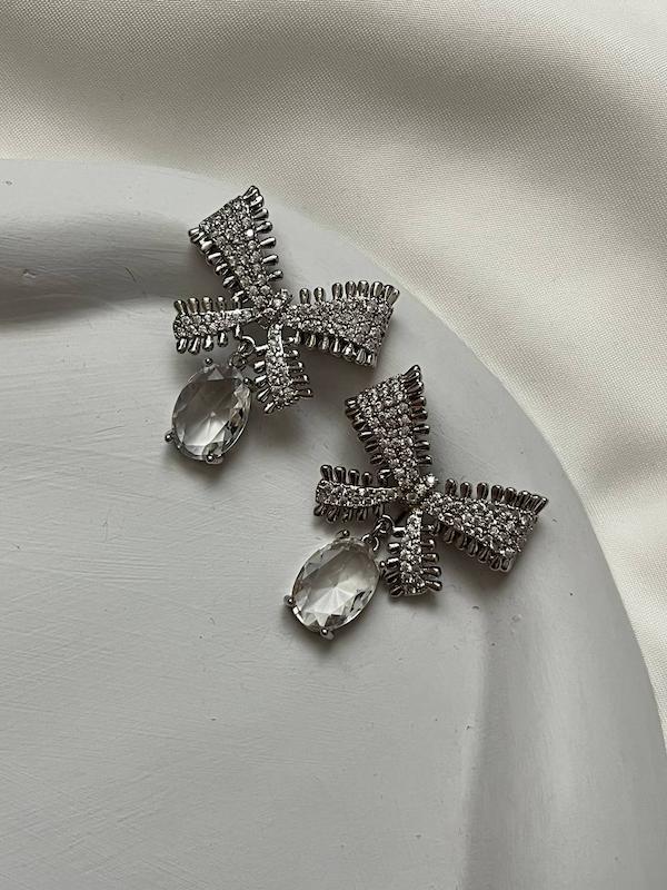  گوشواره جواهري پاپيون