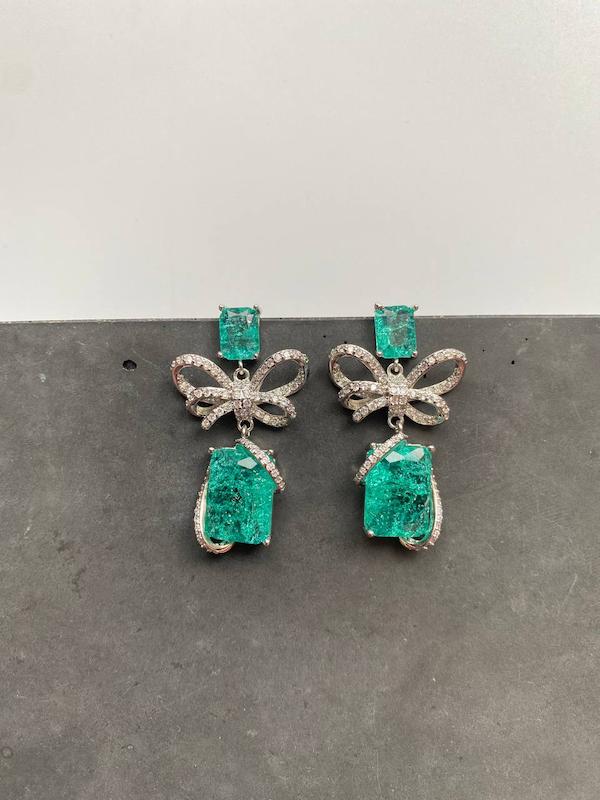 گوشواره جواهري پاپيون تيفاني