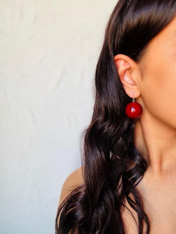 گوشواره میناکاری نقلی درشت