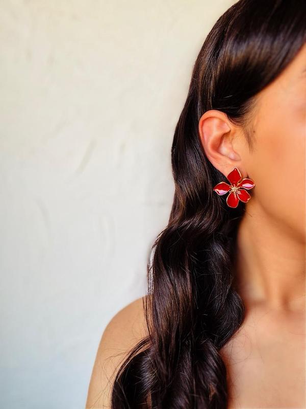 گوشواره گل ریتا البالویی