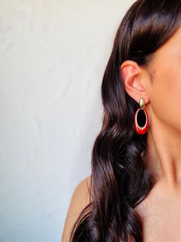 گوشواره بیضی البالویی