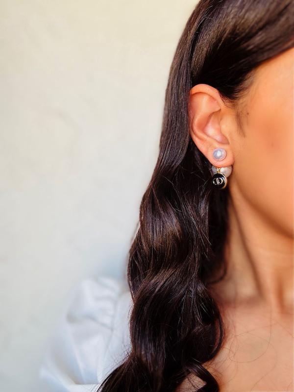 گوشواره دیور میناکاری مشکی