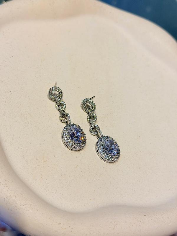 گوشواره جواهری اویززتک نگین