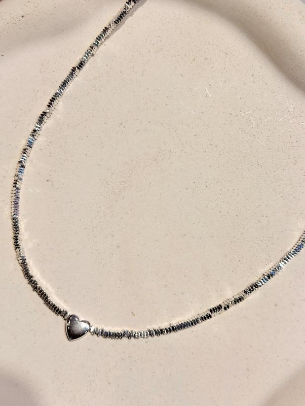 گردنبند مينيمال ابكاري نقره