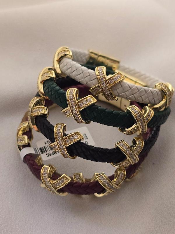 دستبند چرمي ايكس